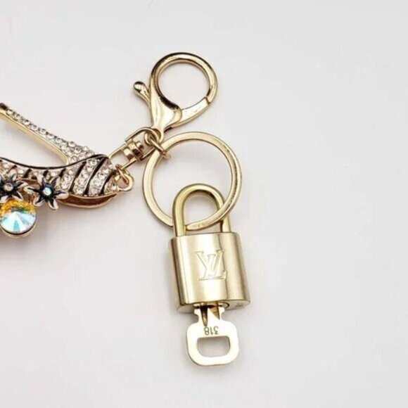 Authentic Louis Vuitton Lock & Key with unbranded Bagcharm, Keycharm, Keychain - Picture 5 of 7